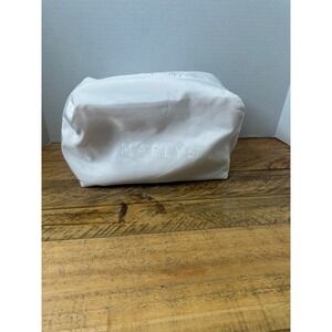 MAELYS White Cosmetic Travel Bag Makeup Organizer Pouch Pink Interior